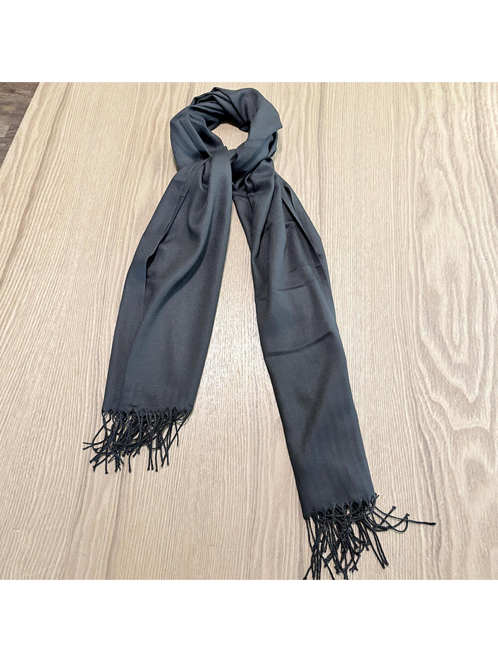 Black Fringe Scarf Wrap Shawl